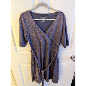 Toad & Co. Cue Wrap Cafe Organic Cotton Dress Women's M Boho Skater Gorpcore